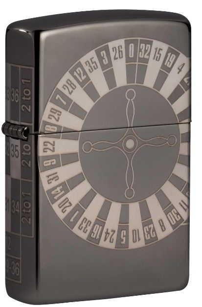 Zippo Roulette Design aansteker vooraanzicht